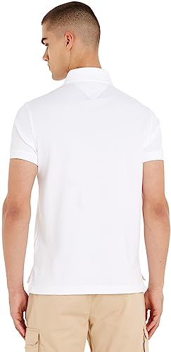 Detalle de Tommy Hilfiger Maglietta Polo Maniche Corte Uomo 1985 Slim Fit Bianco (White), M