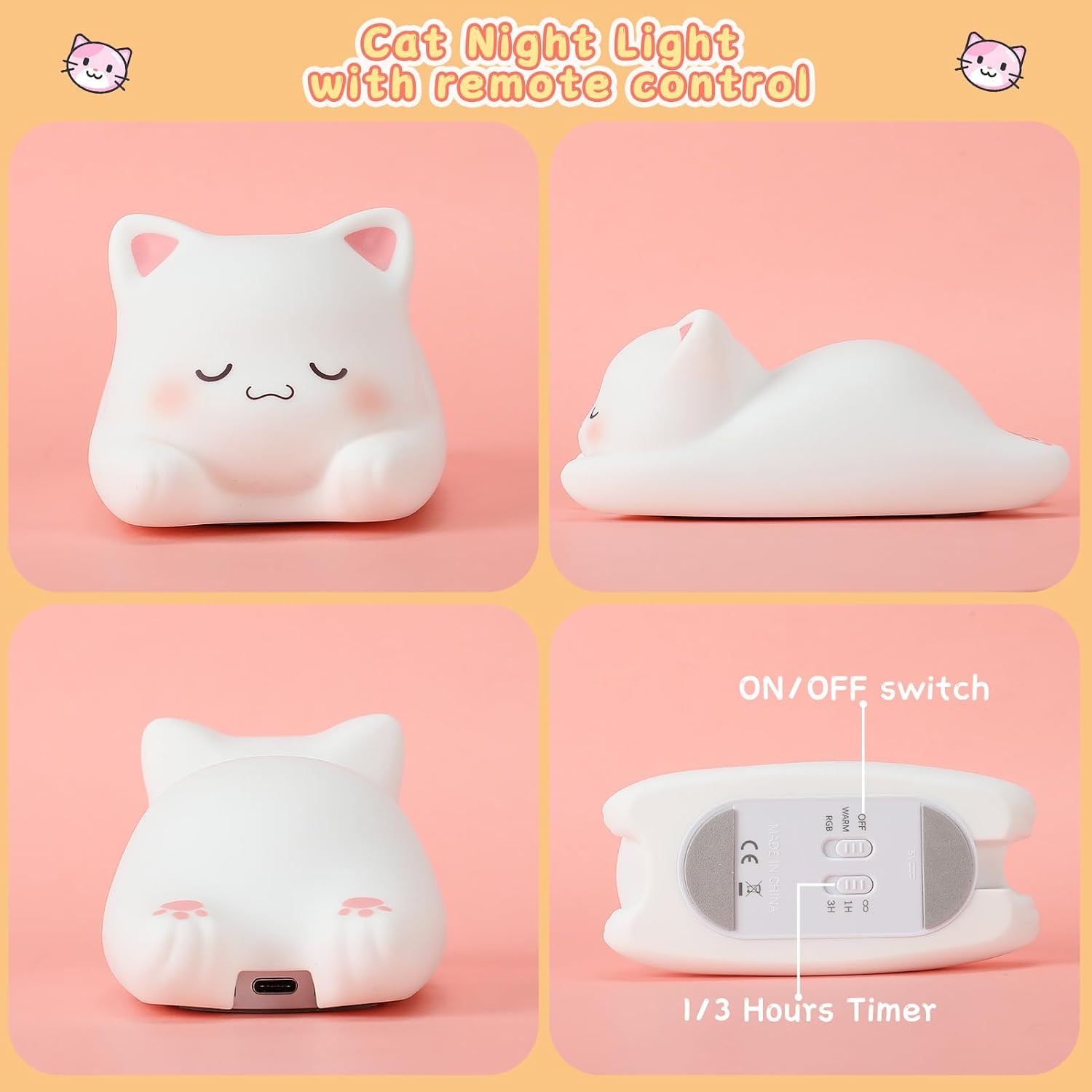 Thumbnail 4 de Tremdwoto Katzen Nachtlicht USB Beleuchtung