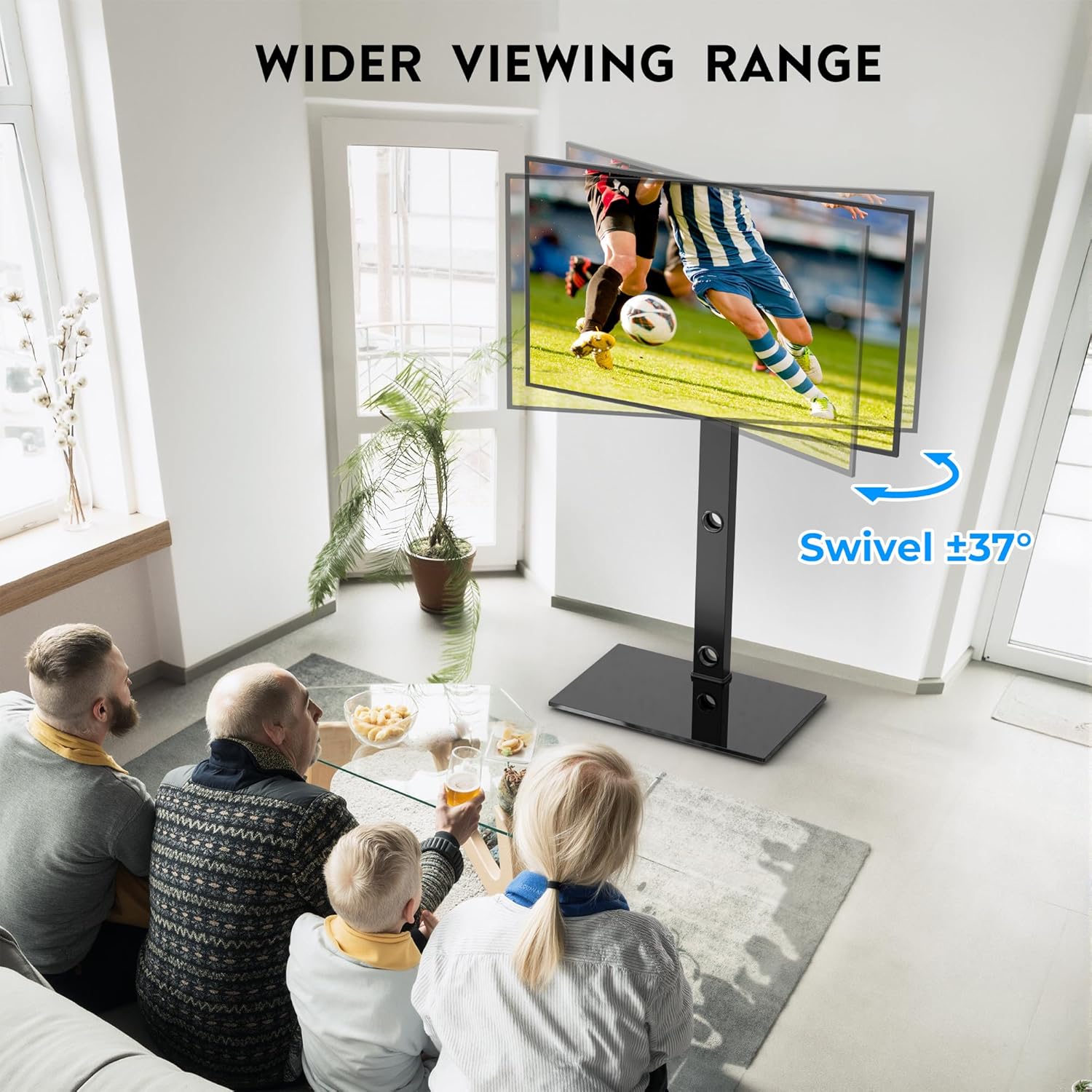 Detalle 2 de BONTEC TV Ständer 30–70 Zoll höhenverstellbar