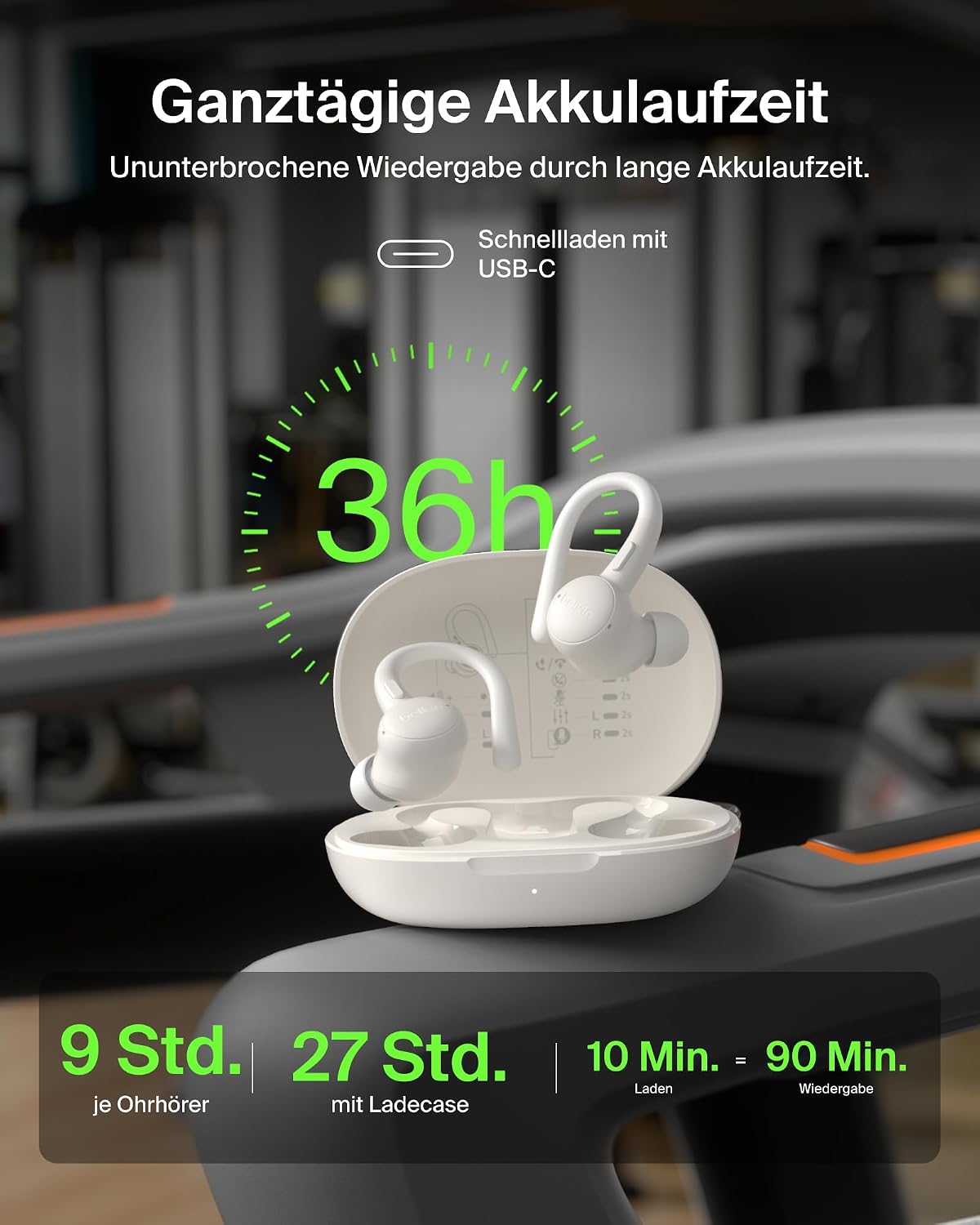 Detalle 2 de Belkin SoundForm ActiveFit Kopfhörer 36 Std.