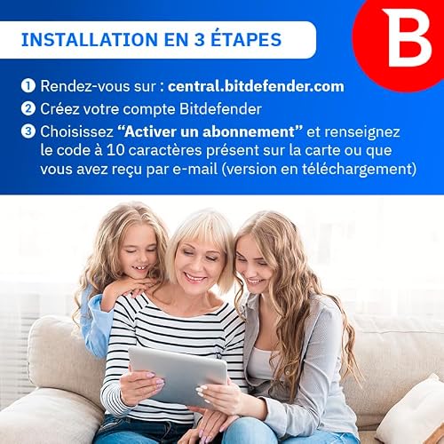 Detalle 2 de Bitdefender Antivirus Plus 2026 — 3 appareils, 2 ans, avec activation par courrier (PC)