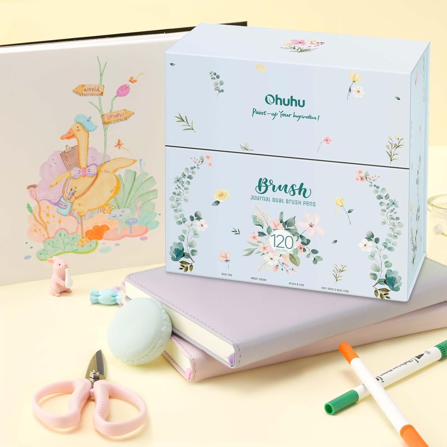 Thumbnail 3 de Ohuhu Brush Pen Lettering 120 pennarelli 🖊️