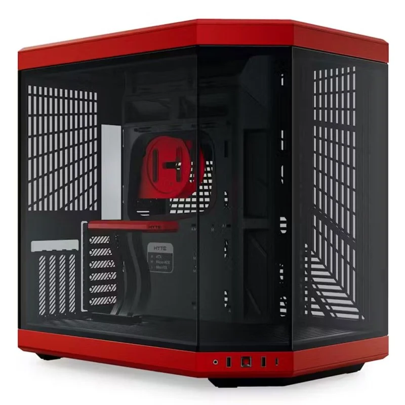 Detalle de Hyte Y70 Cristal templado USB 3.2 roja 🖥