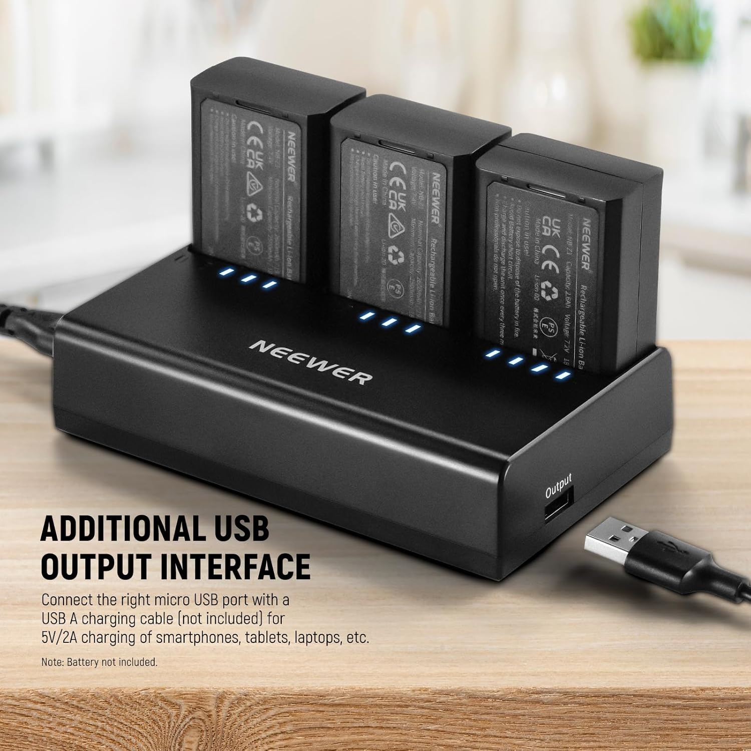 Thumbnail 6 de NEEWER NC3-Z1 Triple Slot USB Battery Charger Kit for Z1/Z2/Z760/Z880 TTL Speedlite Flash