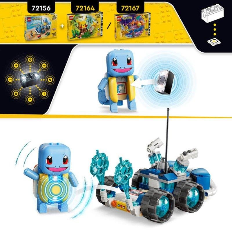 Thumbnail 1 de LEGO Pokémon Smart Play Carapuce y Buggy del Entrenador 72156 – 320 piezas