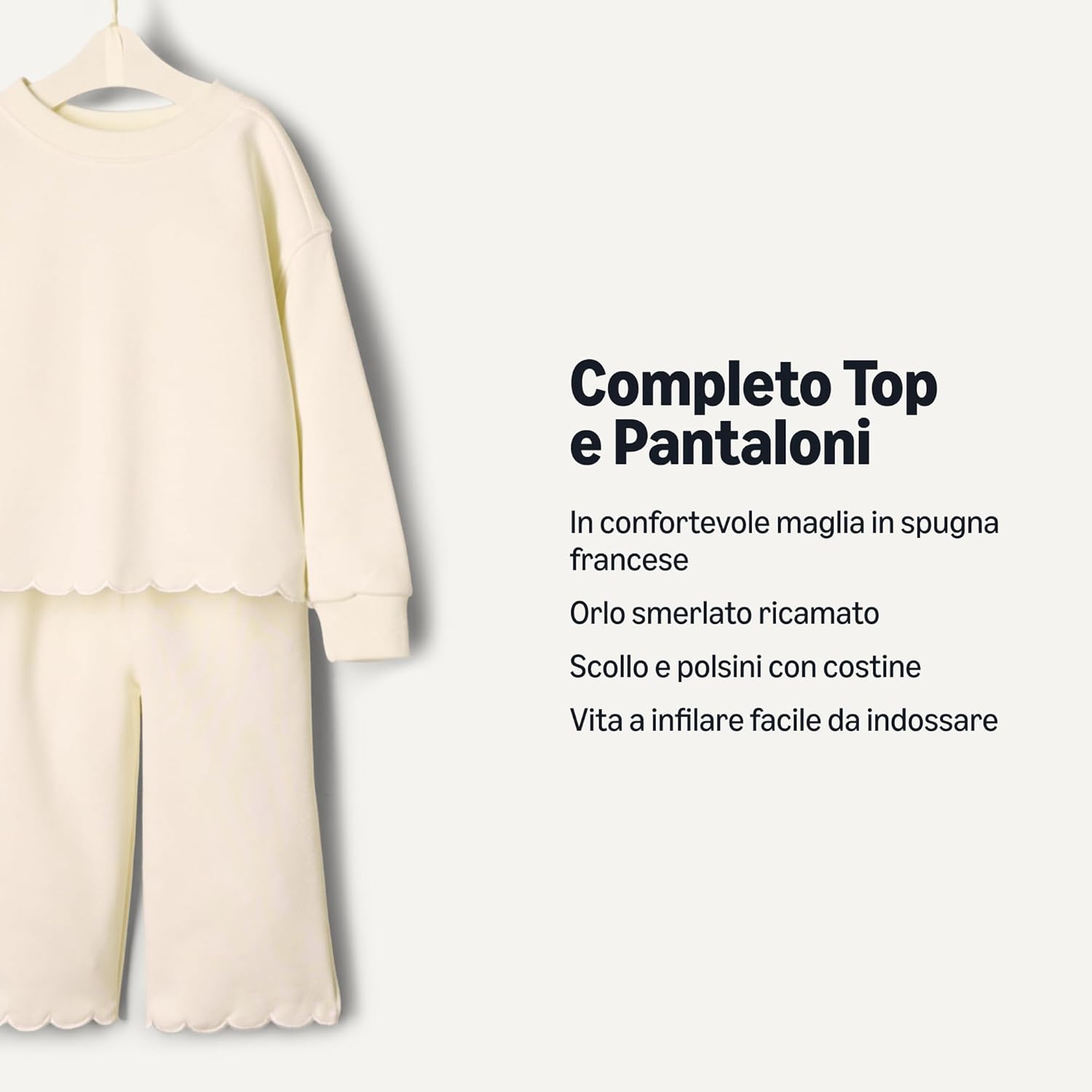 Thumbnail 1 de Set bimba e bambina Amazon Essentials x Sofia Grainge in spugna: pantaloni e top