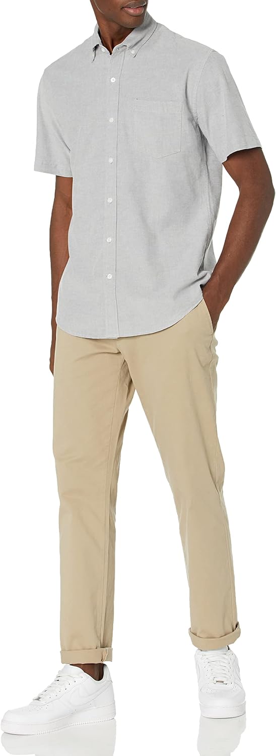 Thumbnail 3 de Chemise Oxford Amazon Essentials homme à une poche et manches courtes, coupe régulière