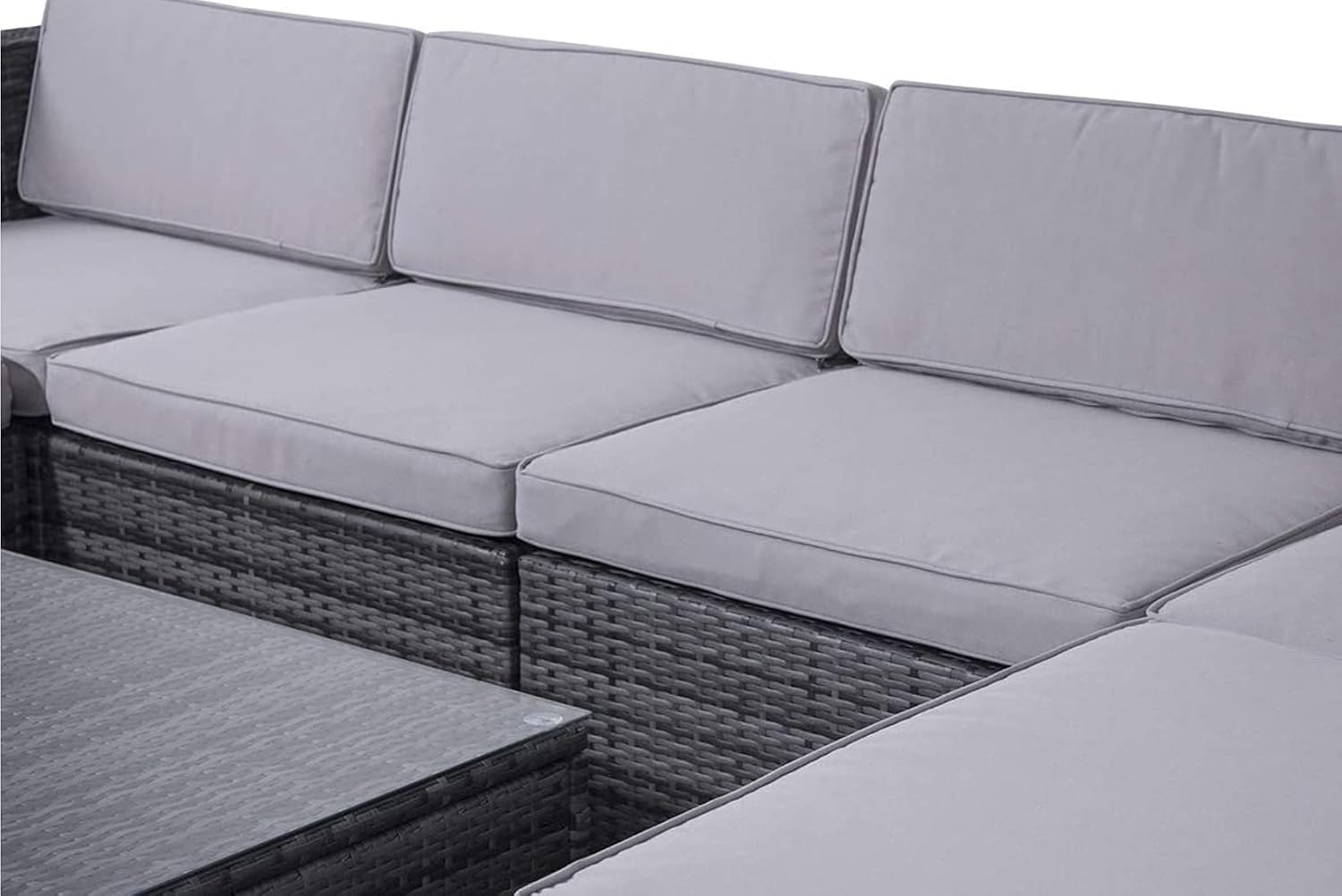 Detalle 2 de EVRE Nevada Grey outdoor rattan sofa set