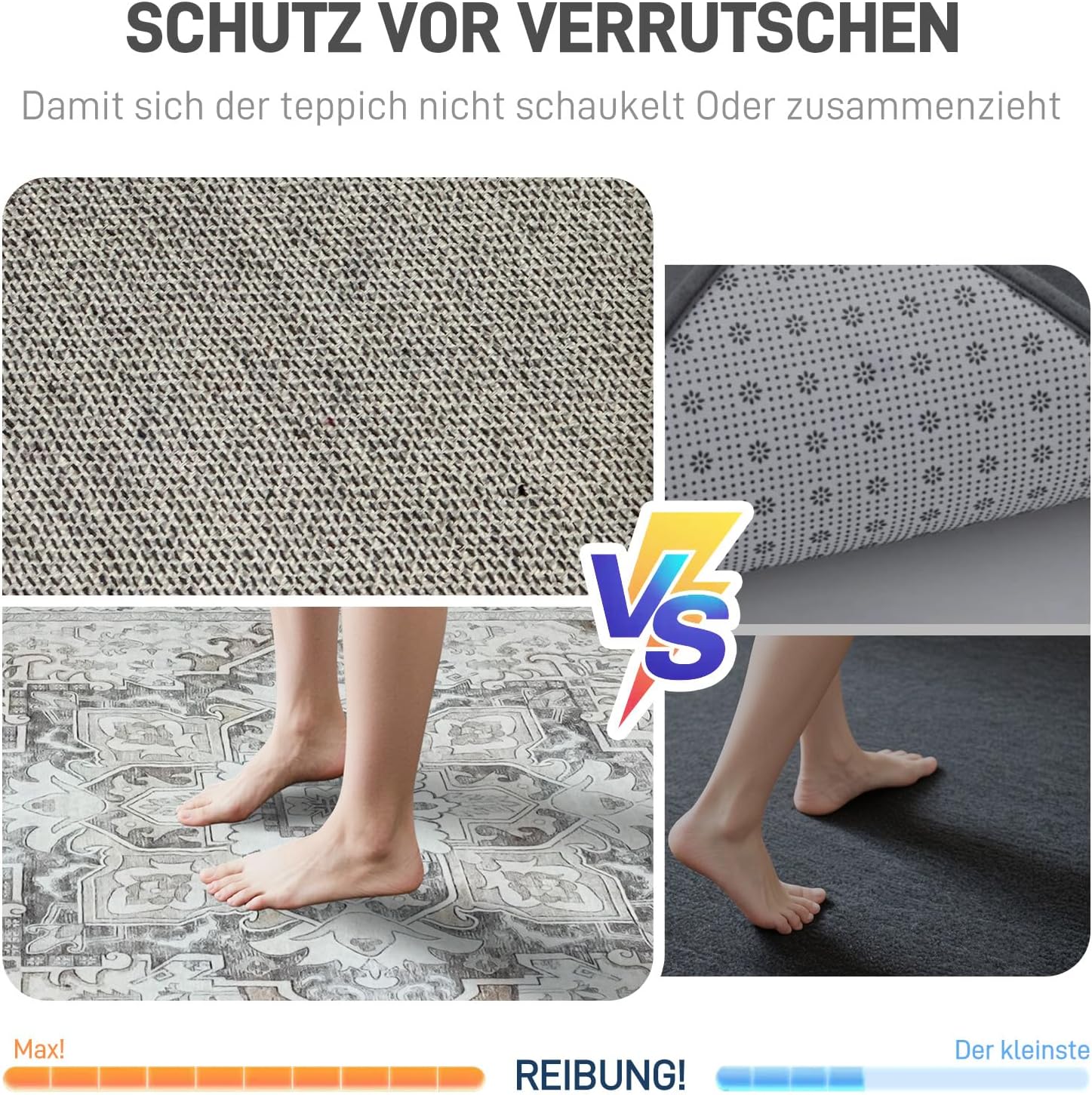 Thumbnail 1 de HiChiclife Tapis persan brun 200x300 cm vintage oriental lavable et antidérapant