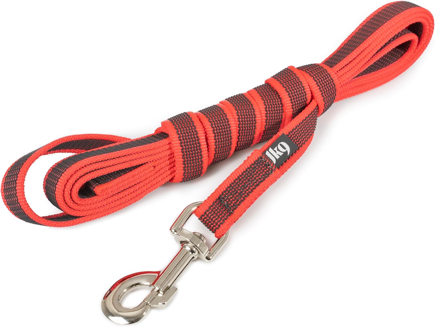 JULIUS K-9 216GM-R-S3 Laisse anti-dérapante Color & Gray avec poignée, 20 mm x 3 m (Rouge-Gris)