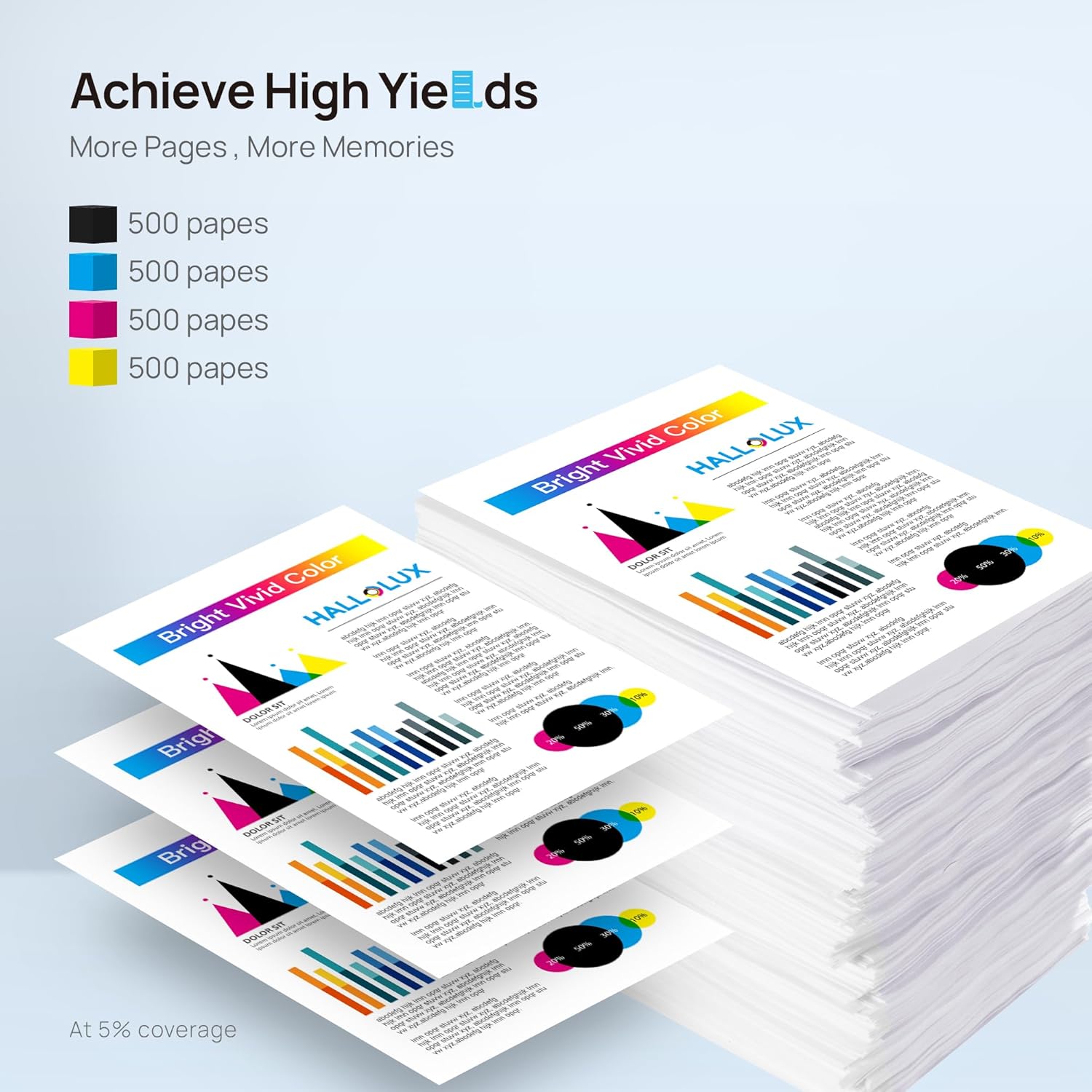 Thumbnail 3 de HALLOLUX LC421XL Tintenpatronen 500 Seiten 🖨️