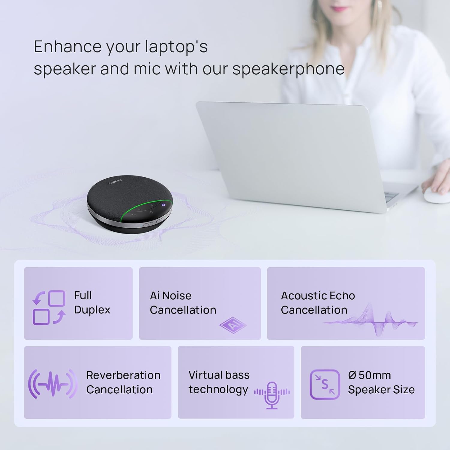 Detalle de Yealink USB speakerphone SP92