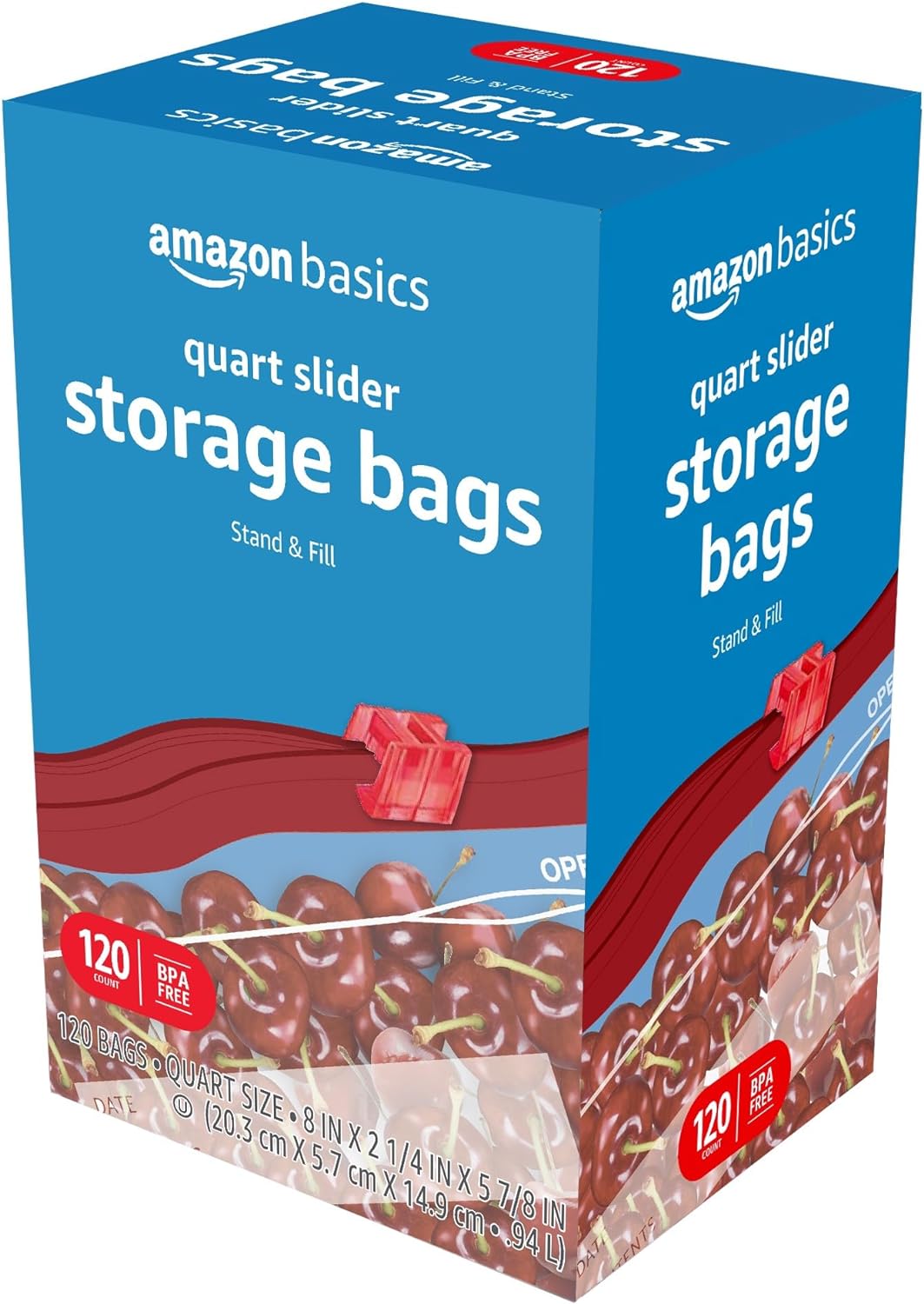 Thumbnail 4 de Amazon Basics Slider Quart Food Storage Bags 120