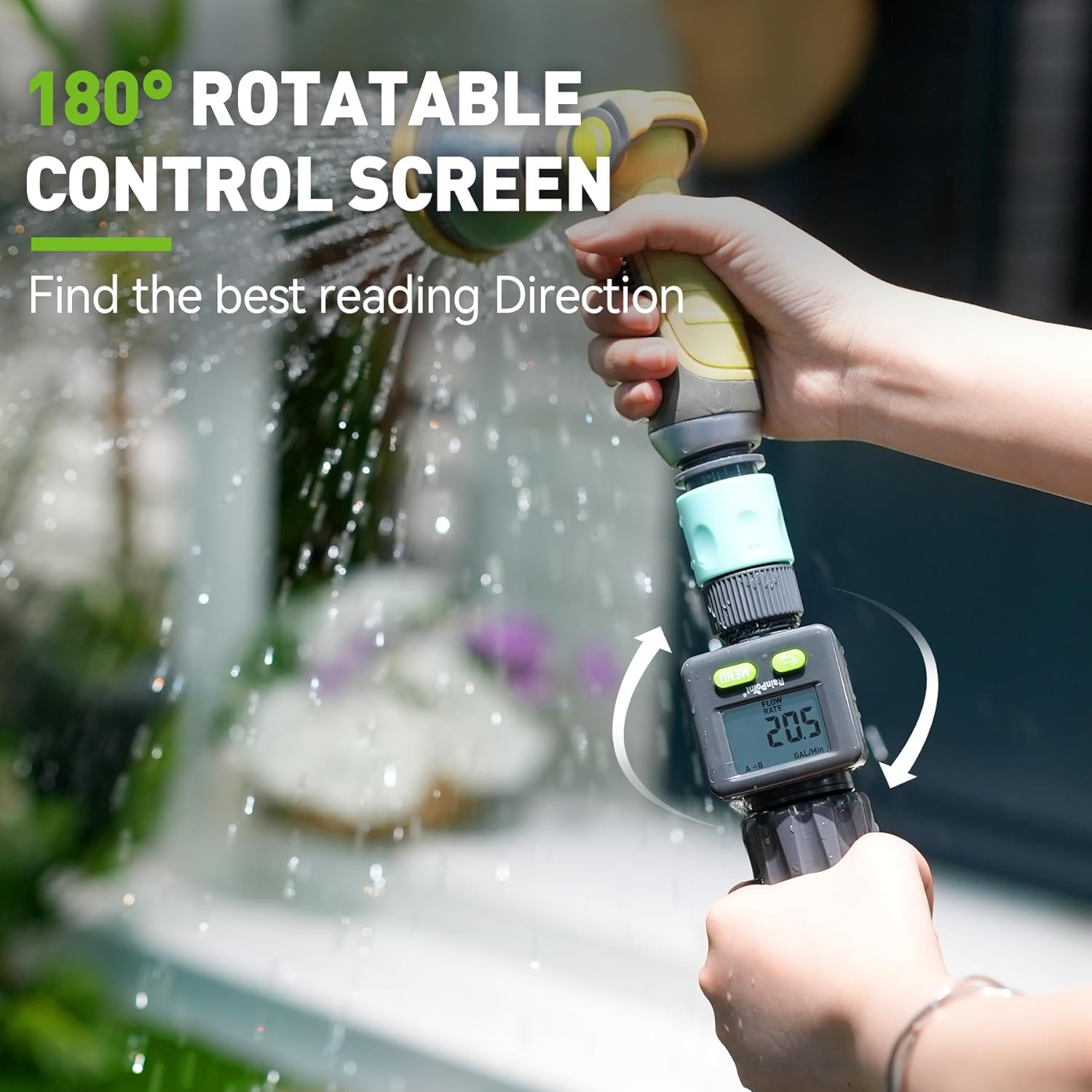 Thumbnail 4 de RAINPOINT Contatore acqua timer giardino 4 modalità