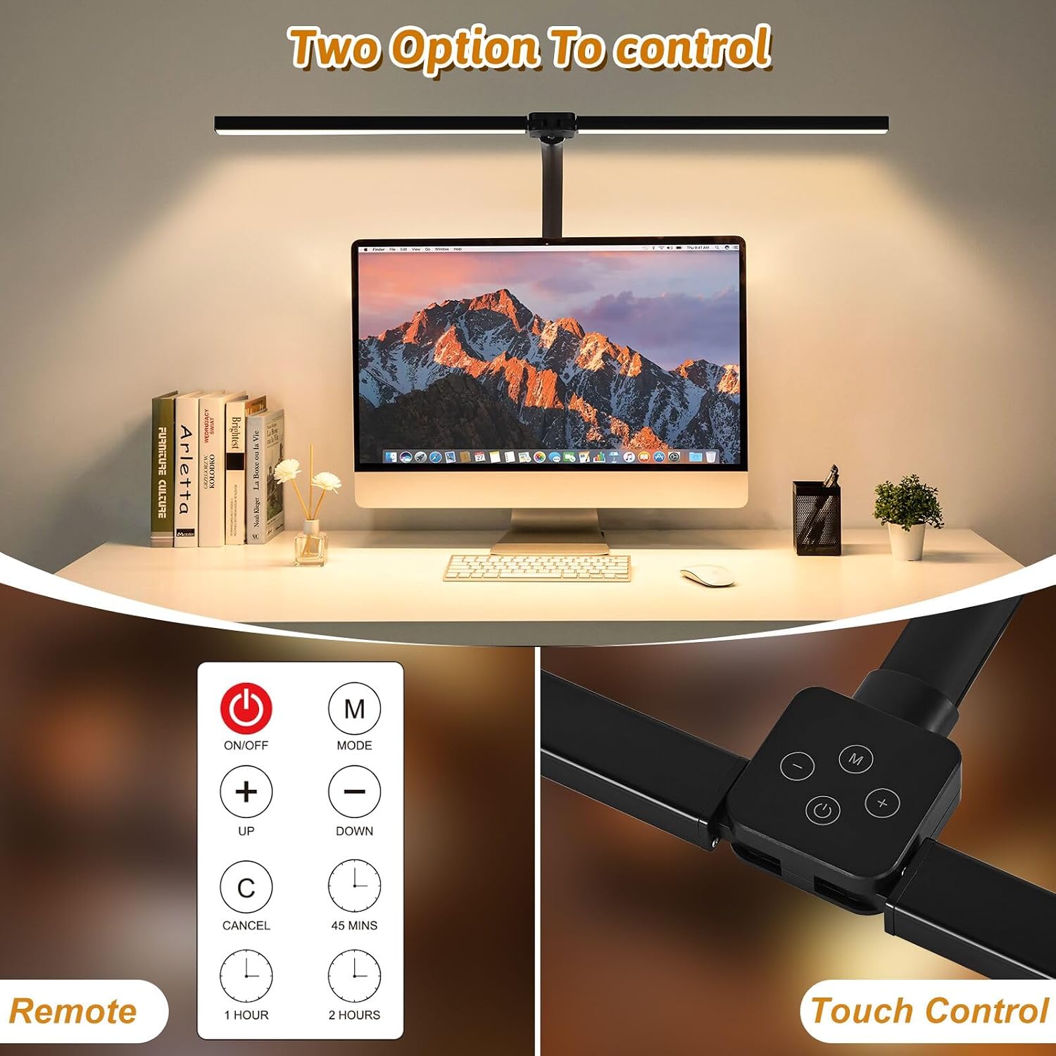 Detalle 2 de MACASA LED Desk Lamp, 24W Timer