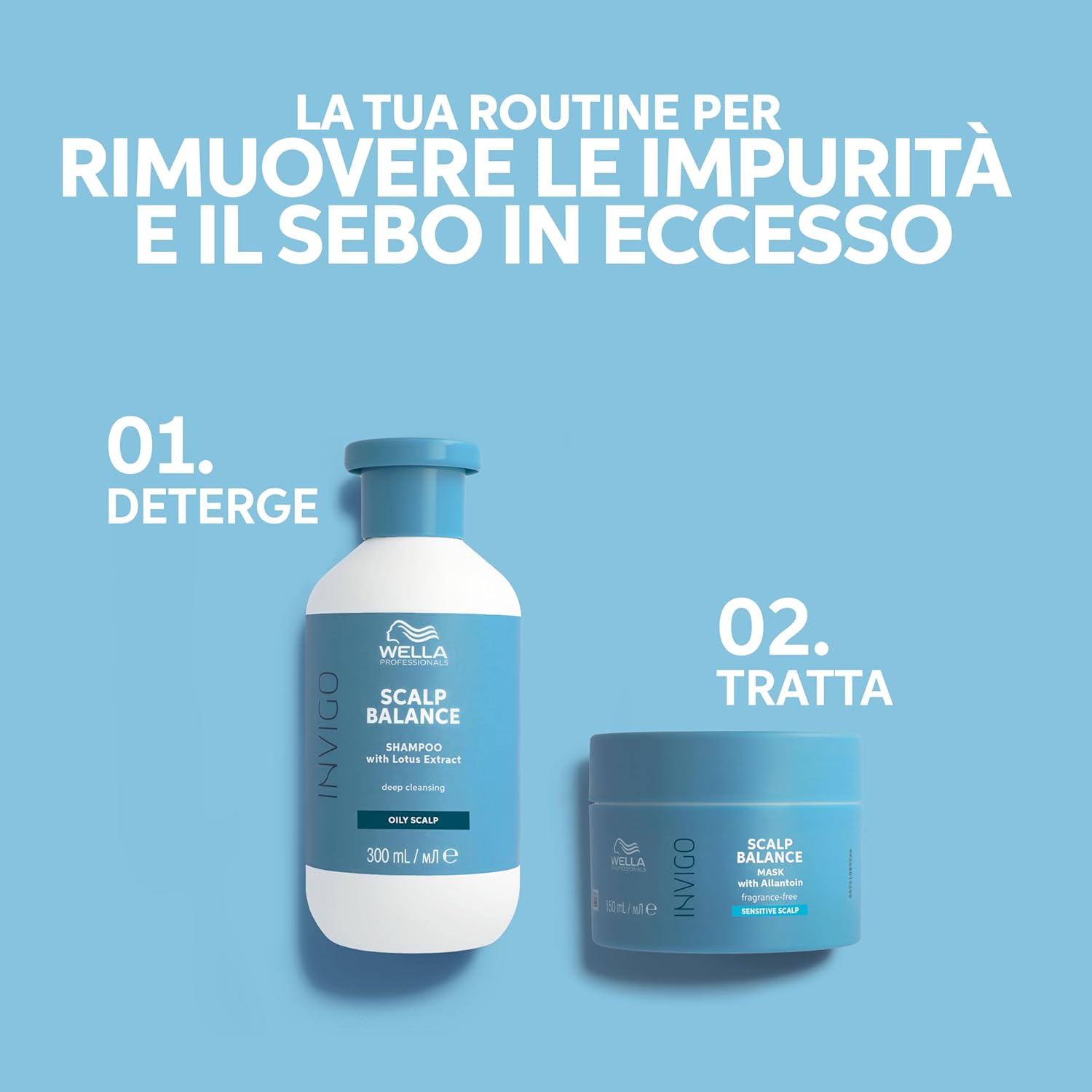 Thumbnail 5 de Wella Professionals INVIGO SCALP BALANCE Deep Cleansing Shampoo al loto rivitalizzante 1000 ml