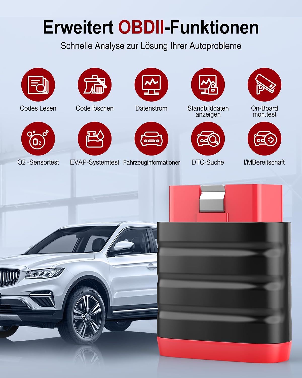 Detalle de thinkcar ThinkDiag Mini OBD2 Bluetooth Adapter für iOS & Android – Systemdiagnosen, Fehler auslesen & löschen