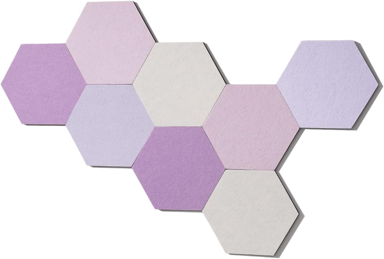 Detalle 2 de LAJAR Felt Bulletin Board Tiles, 8-Piece Set