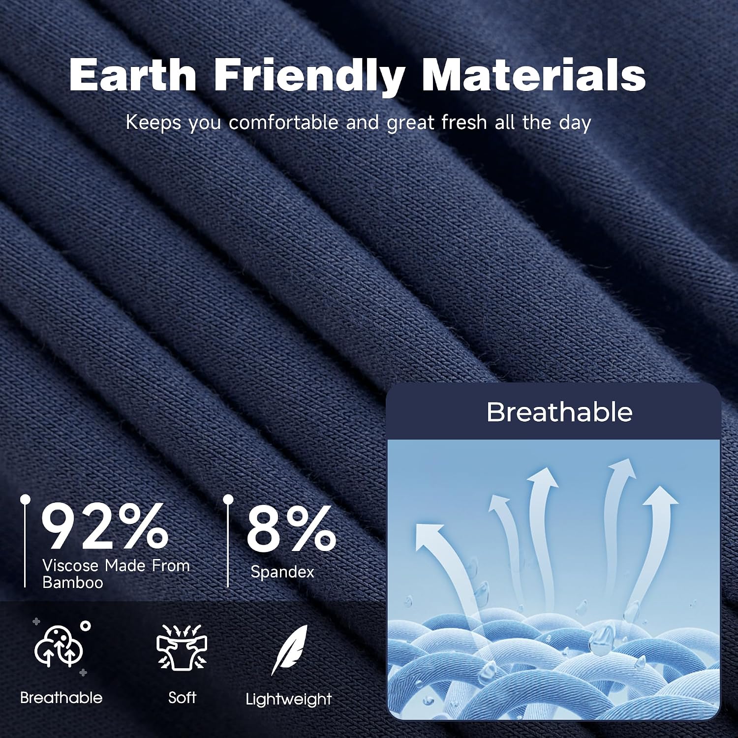 Thumbnail 4 de BAMBOO COOL Ultra ComfortSoft Boxer Briefs 92% Rayon
