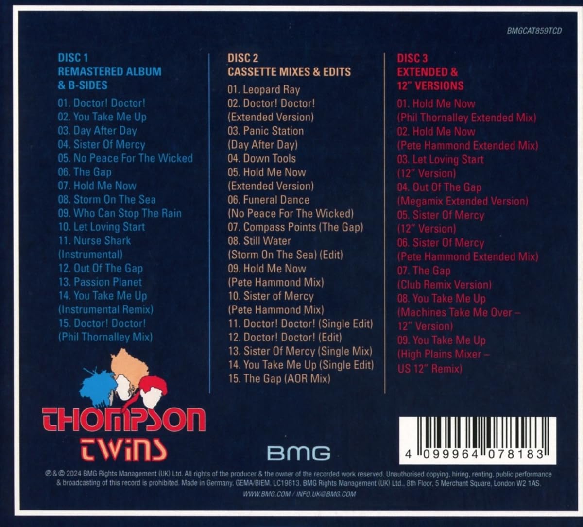 Detalle 2 de Thompson Twins Into The Gap Deluxe 40th Anniversary 3-CD Set