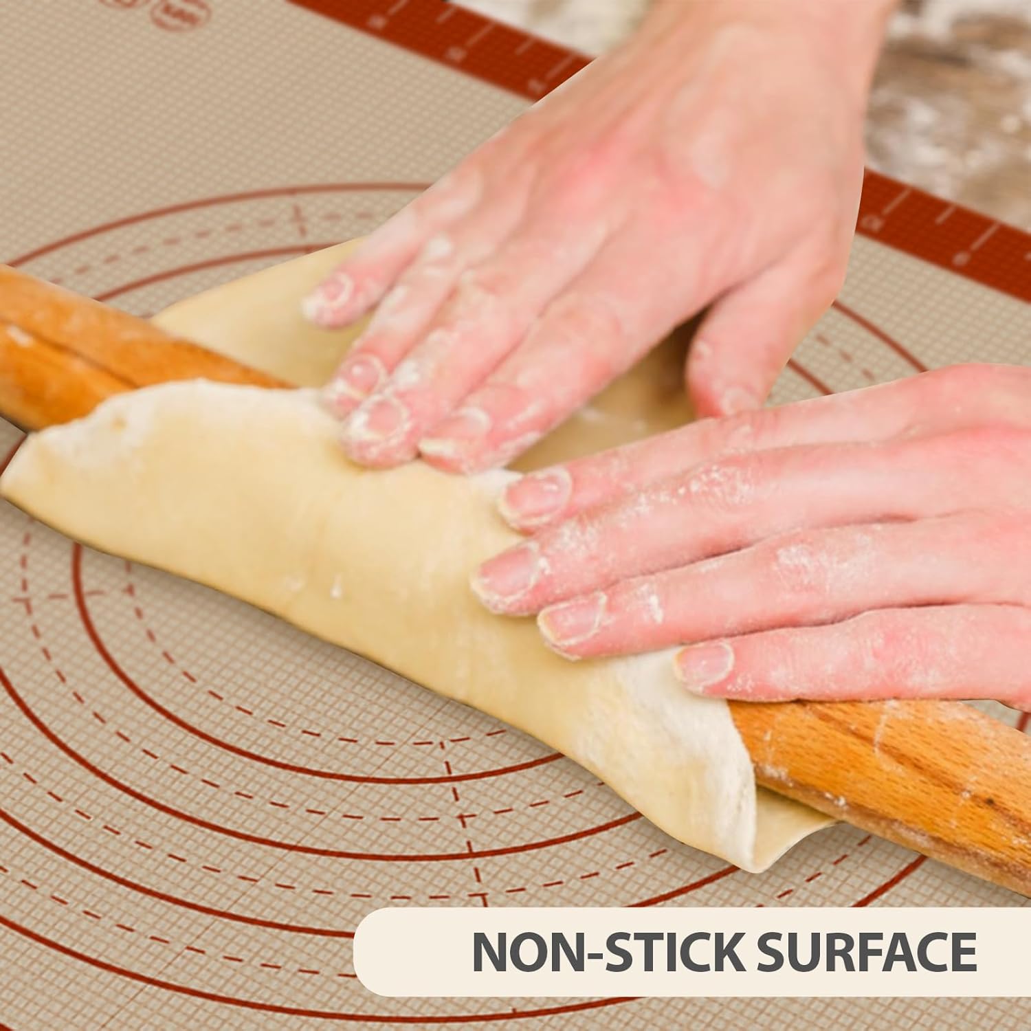 Thumbnail 4 de Silicone Baking Mat 24" x 16" nonstick baking sheet 🍽