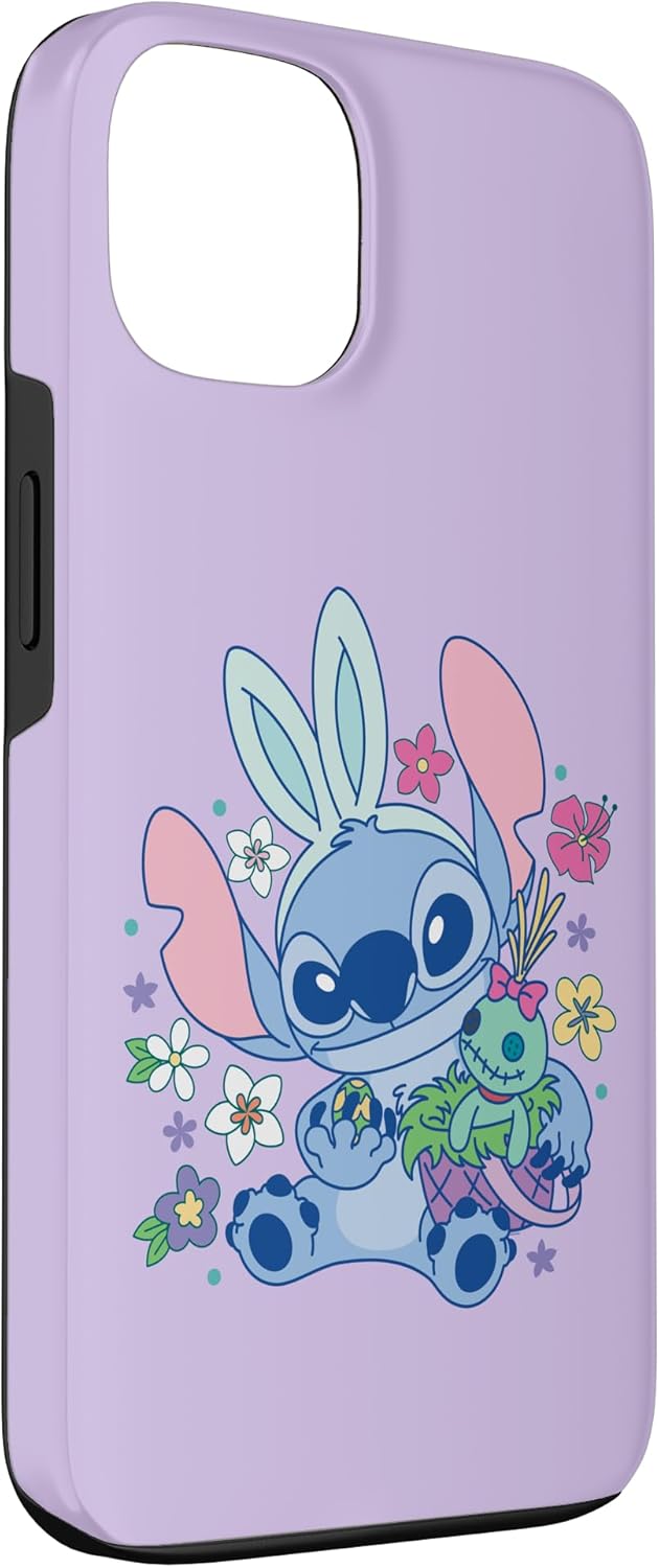 Thumbnail 2 de Coque iPhone 13 Disney Lilo & Stitch Cute Easter Bunny Stitch and Scrump, protection en deux parties