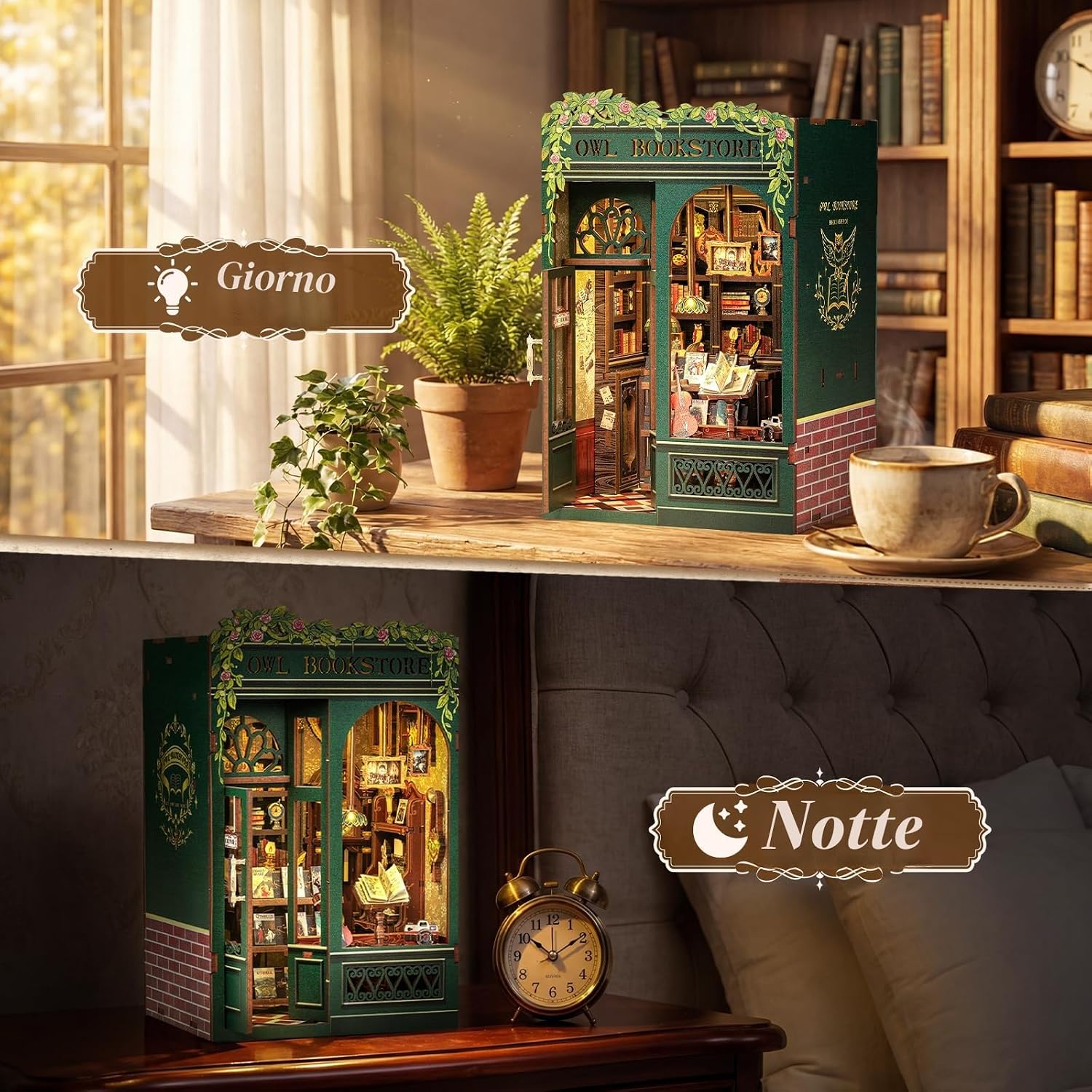 Detalle de CUTEBEE Book Nook Kit – Casa Bambole in Miniatura da Costruire