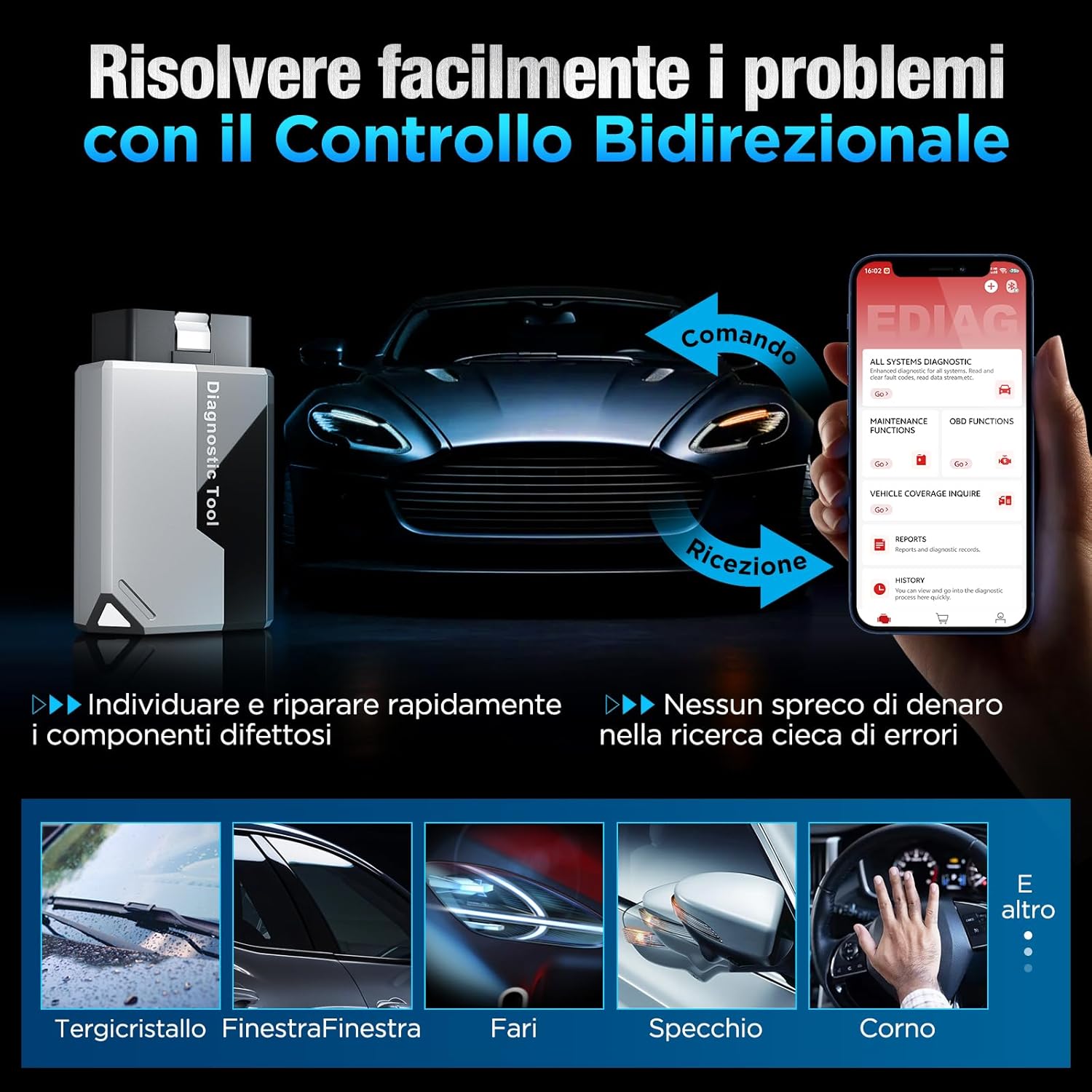 Detalle de KINGBOLEN EDIAG Elite OBD2 Diagnosi Bluetooth