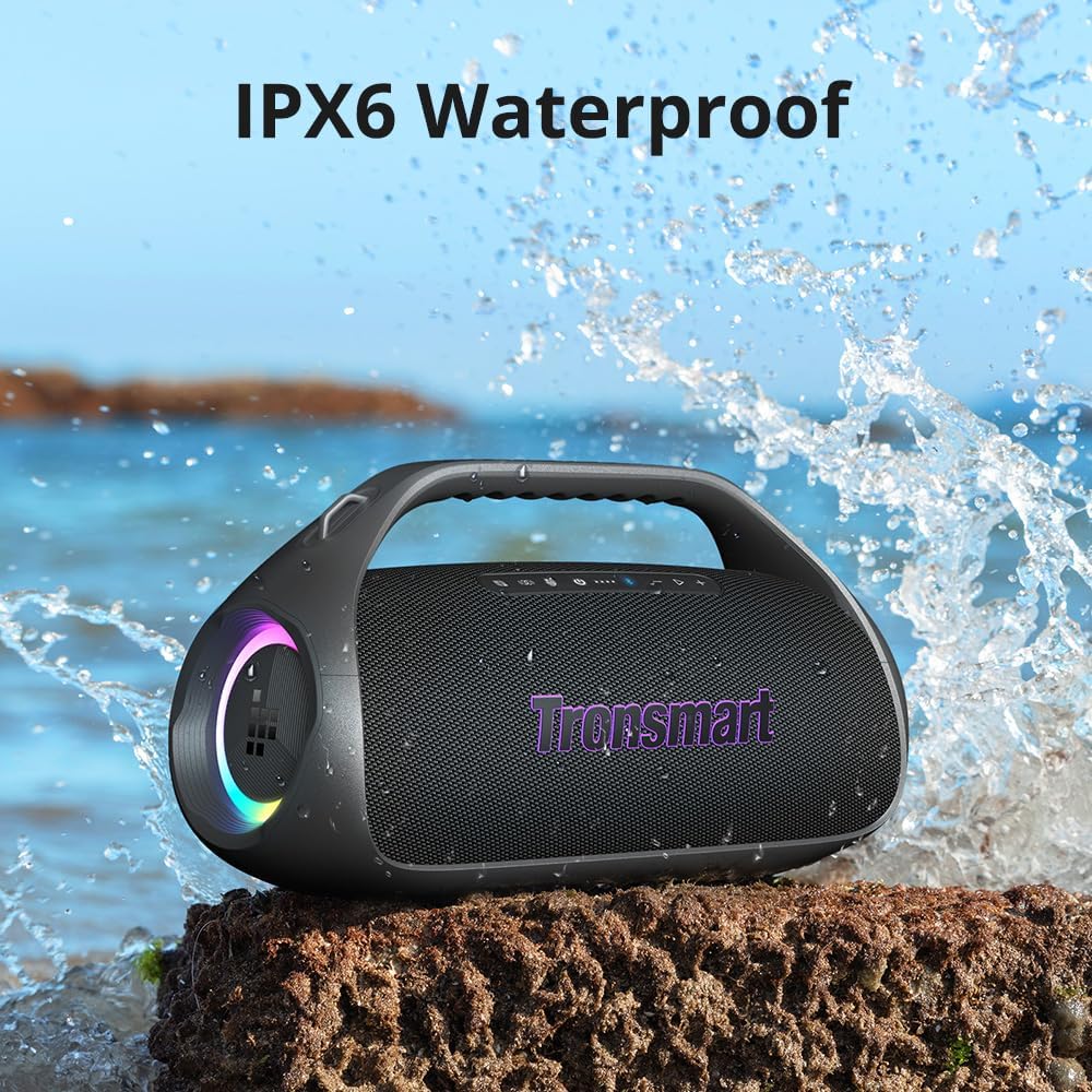 Detalle de Tronsmart Bang 2: Altoparlante Bluetooth 90 W con illuminazione RGB, autonomia 26 h e design portatile per outdoor