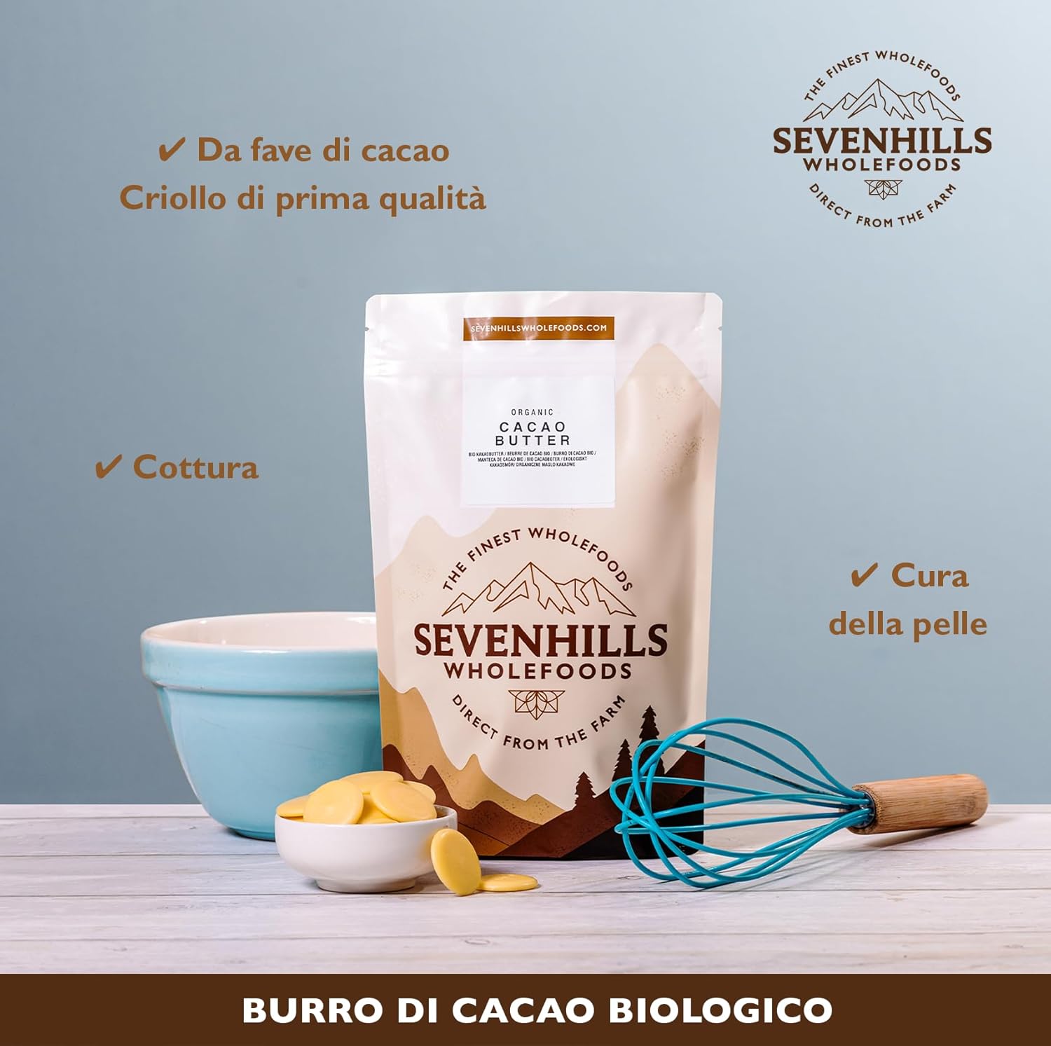 Thumbnail 2 de Sevenhills Burro di Cacao Bio 1kg