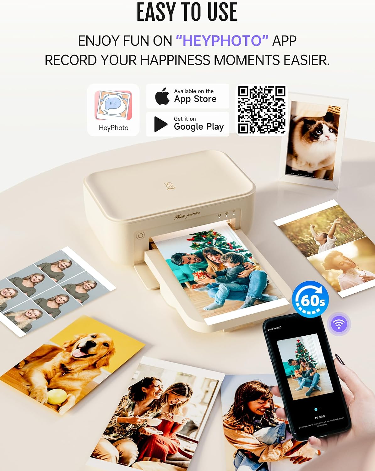 Thumbnail 2 de iDPRT CP4100 4x6 Photo Printer with 108 Sheets — Instant Dye-Sublimation for Home Use