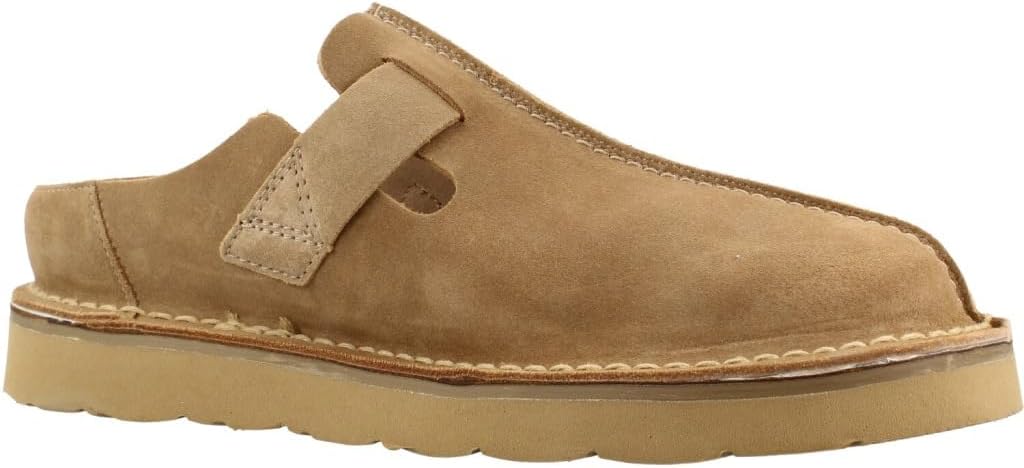 Detalle de Clarks Solsbury Mule Sandal Homme en suède sombre