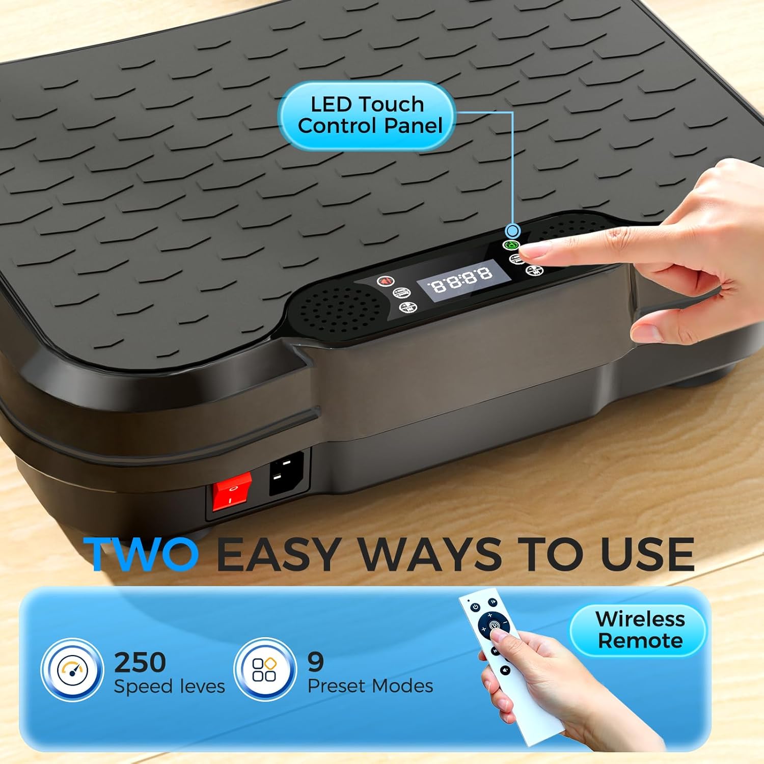 Detalle de Vibration Plate Exercise Machine 450 lbs