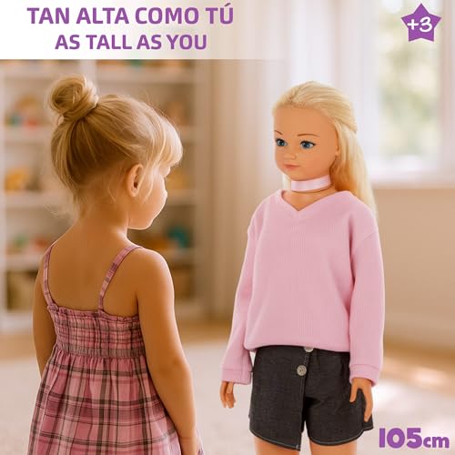 Detalle de ColorBaby Maria Casual 105 cm muñeca para peinar