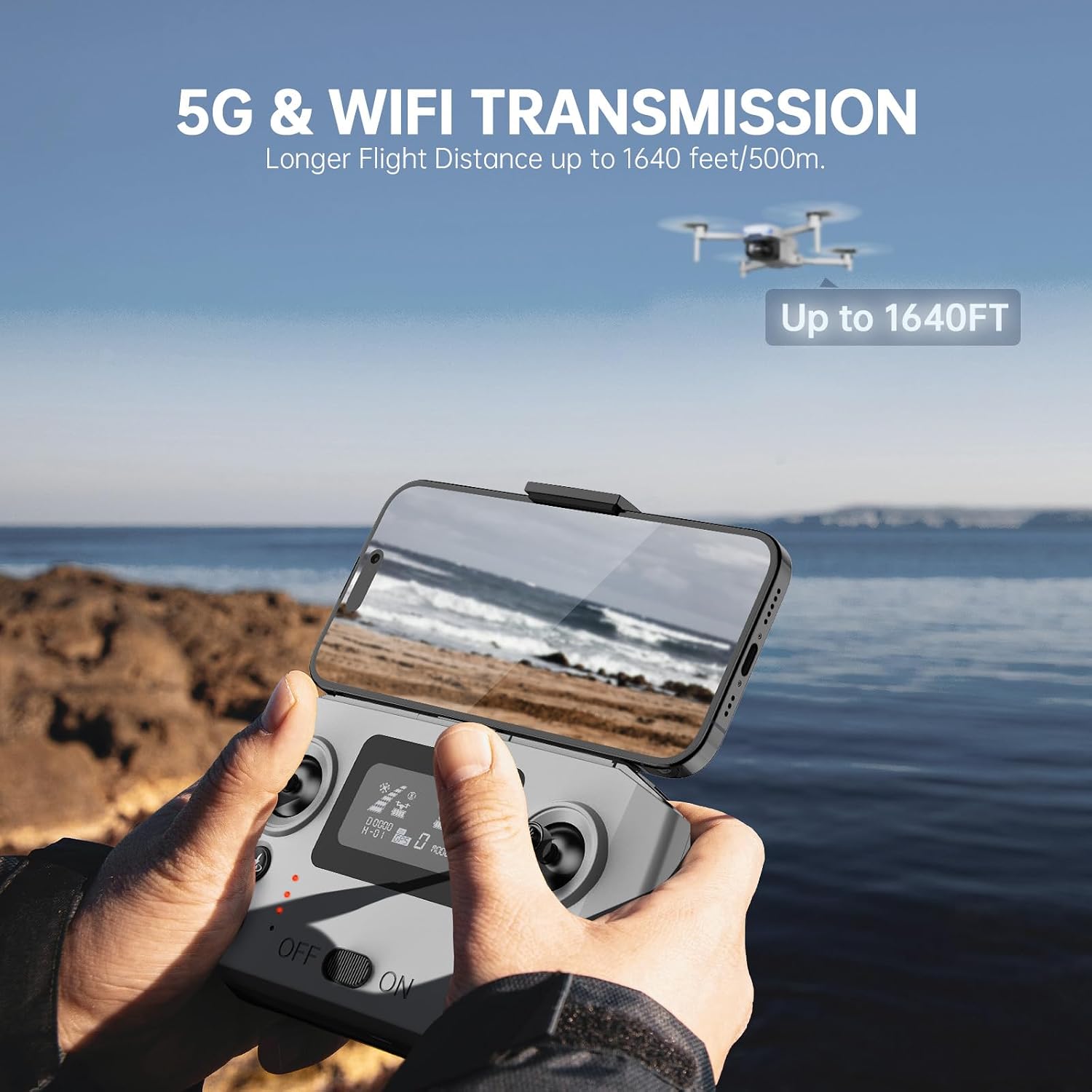 Detalle de Foldable 4K Camera Drone 249g