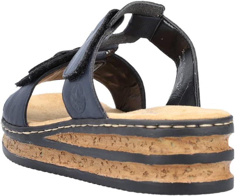 Thumbnail 2 de Rieker Damen Pantoletten Pazifik Marine 8 – bequeme Decksohle, klassischer Look