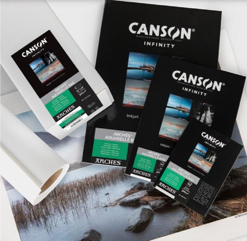 Detalle 2 de Canson Infinity Arches Aquarelle 100% Fine 310 g Scatola A4 25H Bianco Naturale