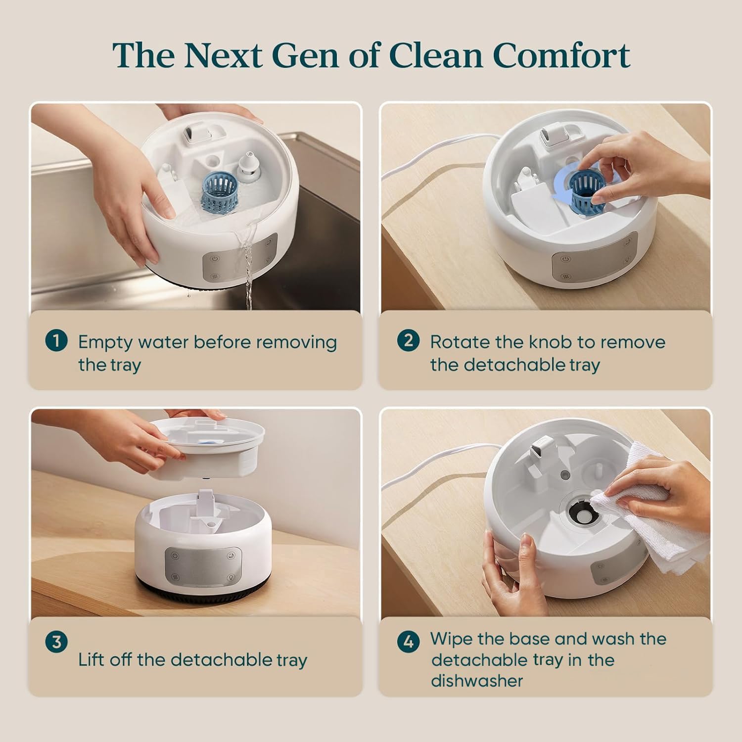 Detalle de Levoit NeoClassic 650S LUH-N651S-WCA Cool Mist Humidifier, 6.2 L