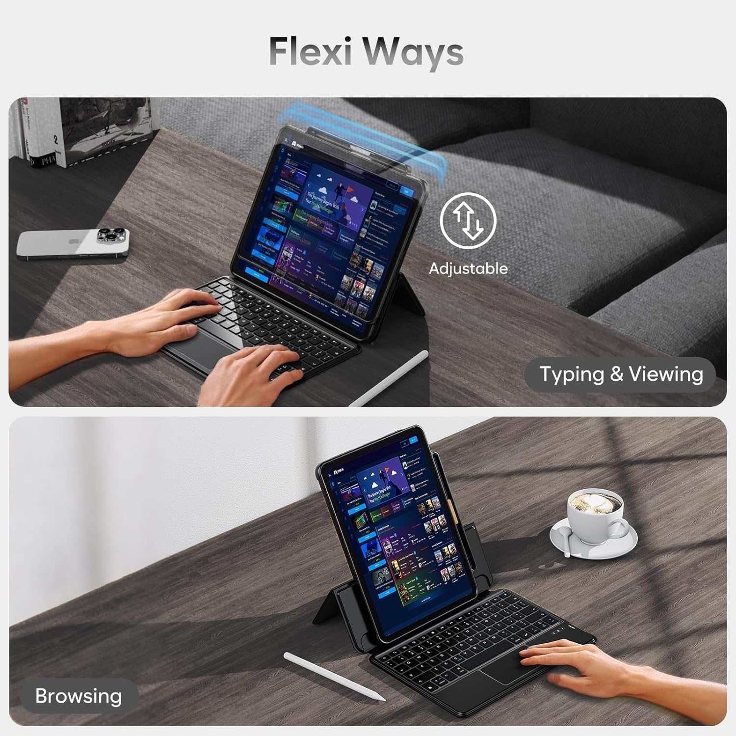 Thumbnail 3 de ProCase iPad Air 11in Case with Keyboard