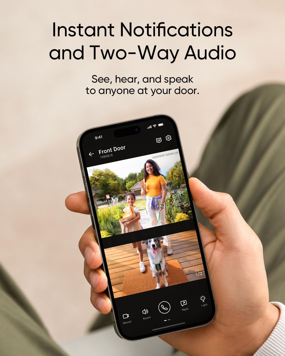 Detalle de eufy Security Video Doorbell E340: Dual Cameras, 2K HD, Battery or Wired, No Subscriptions