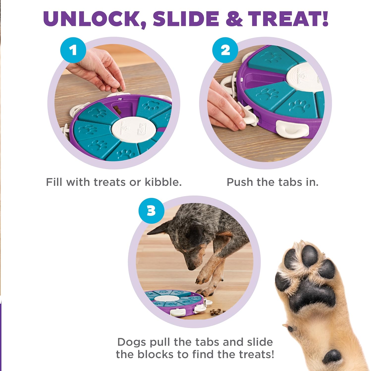 Detalle de Outward Hound ニーナ・オットソン PTOT67335 犬用知育玩具 ツイスター、難易度3