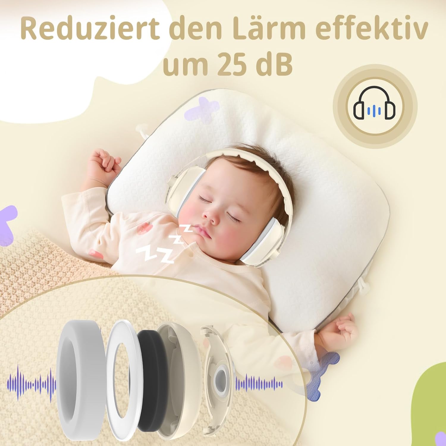 Thumbnail 3 de Robofun 2-in-1 Baby-Kopfhörer als Gehörschutz bis 48 Monate