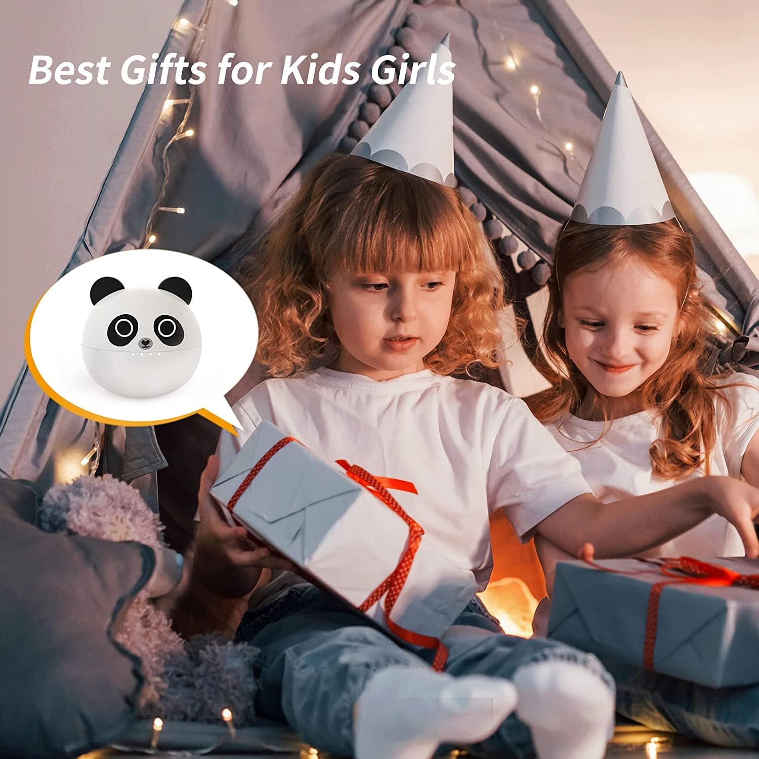 Thumbnail 1 de AMAFACE Panda kabellose In-Ear-Kopfhörer mit Bluetooth, Dual-Mikrofon & Mini-Ladekoffer
