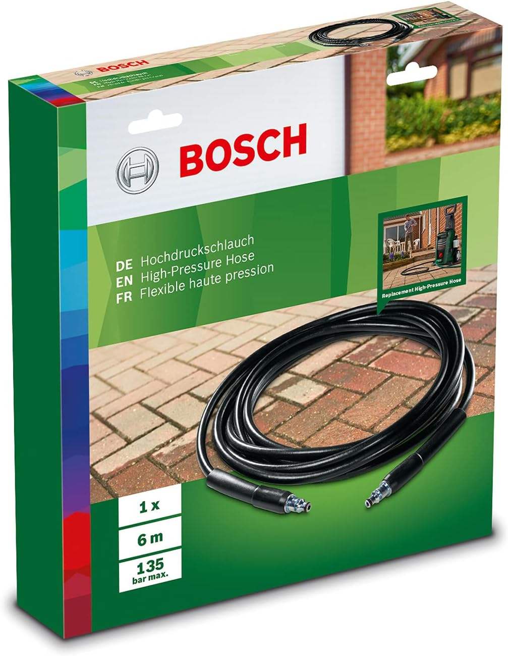 Thumbnail 3 de Bosch 6m High Pressure Hose with SDS Quick Connect for Pressure Washers (up to 130 bar)