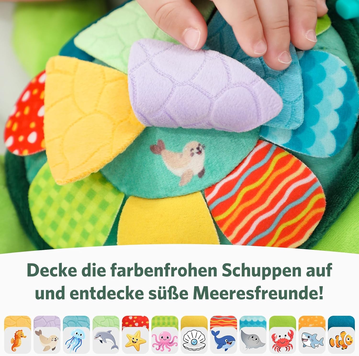 Detalle de Knirose 6 in 1 Baby Schildkröte Spielzeug