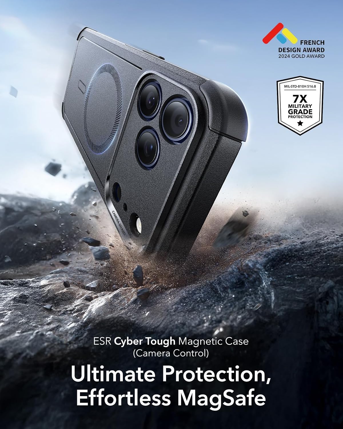 Detalle 2 de ESR iPhone 17 Pro Max Case 7X military protection