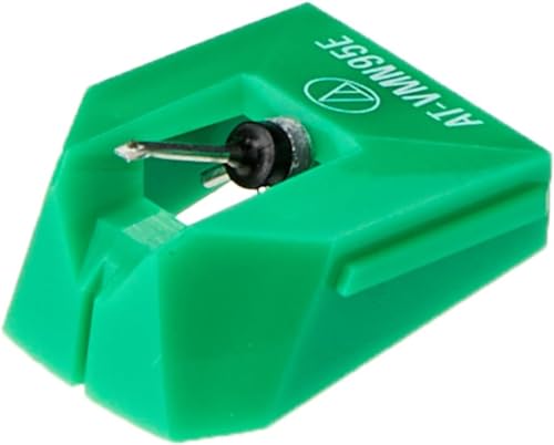 Detalle de Audio-Technica VMN95E, pointe elliptique verte pour série VM95, cantilever aluminium