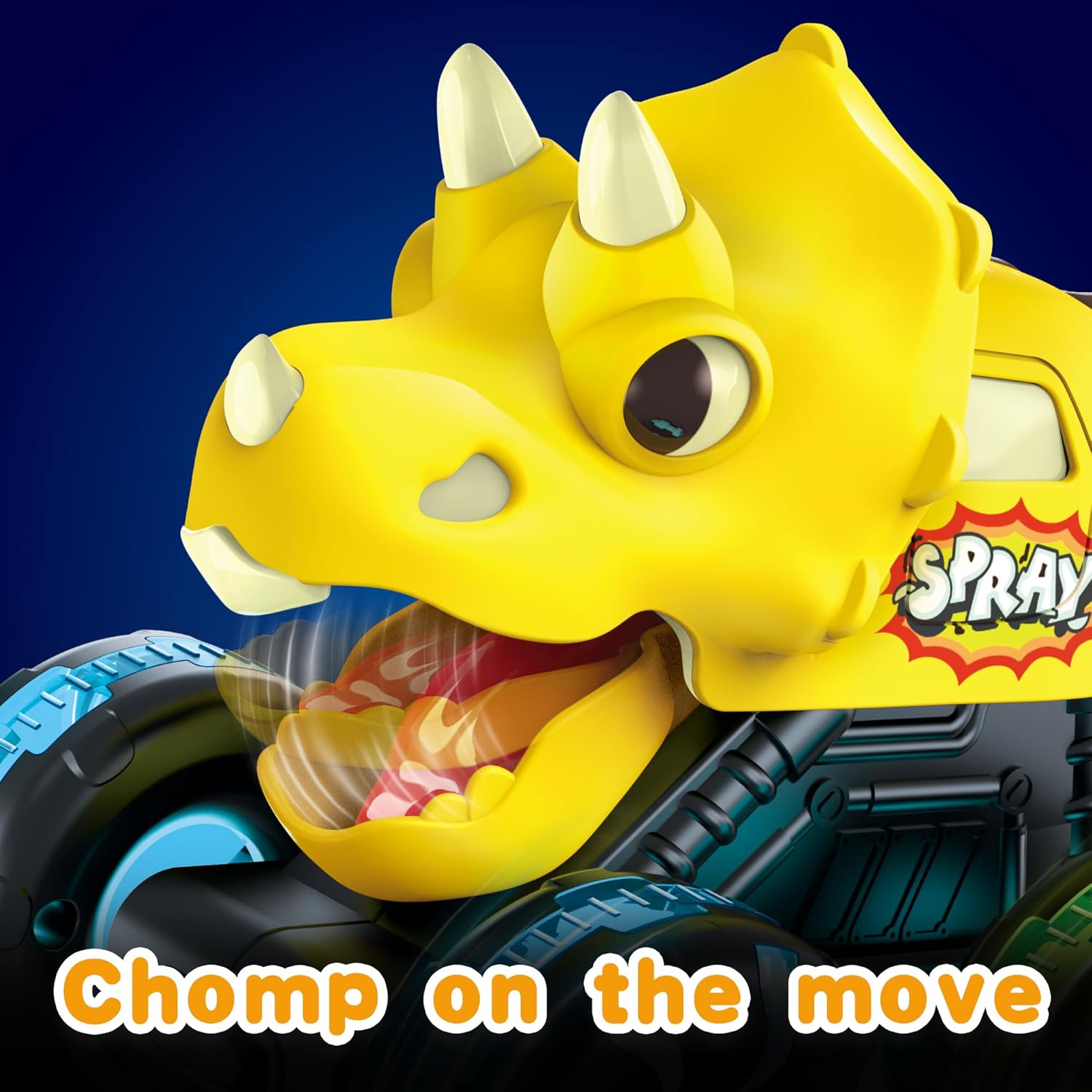 Detalle 2 de OMAKCOO 3 Pack Dinosaur Monster Truck Toys LED Wheels