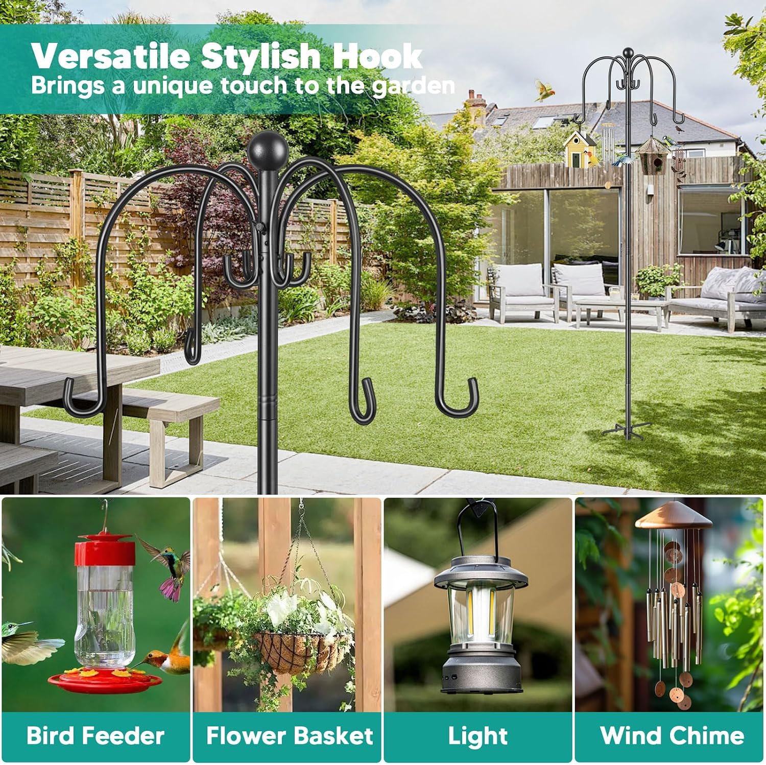 Detalle 1 de Bird Feeder Pole 223cm