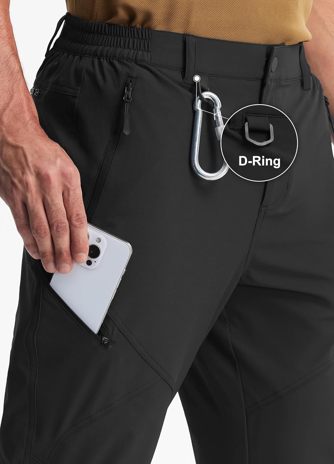 Thumbnail 4 de Libin Mens Hiking Travel Pants 4 Pockets